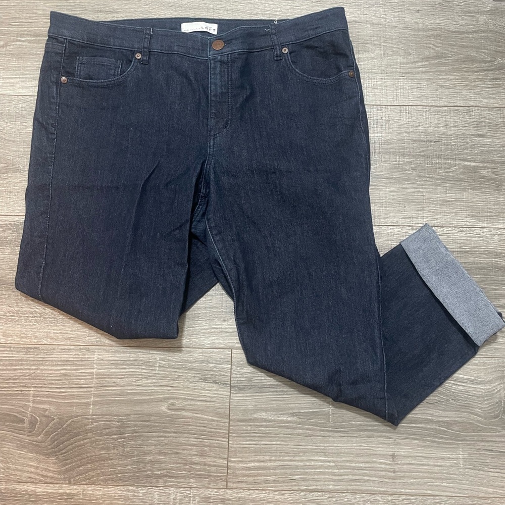 Dark Denim Capri Pants
